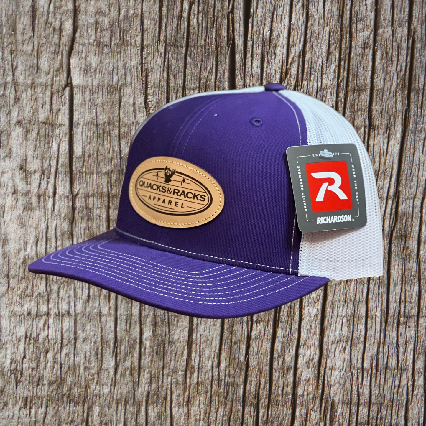 Purple & White Richardson Snapback Hat
