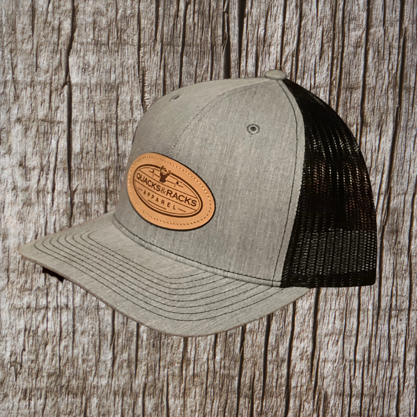 Charcoal Grey & Black Richardson Snapback Hat