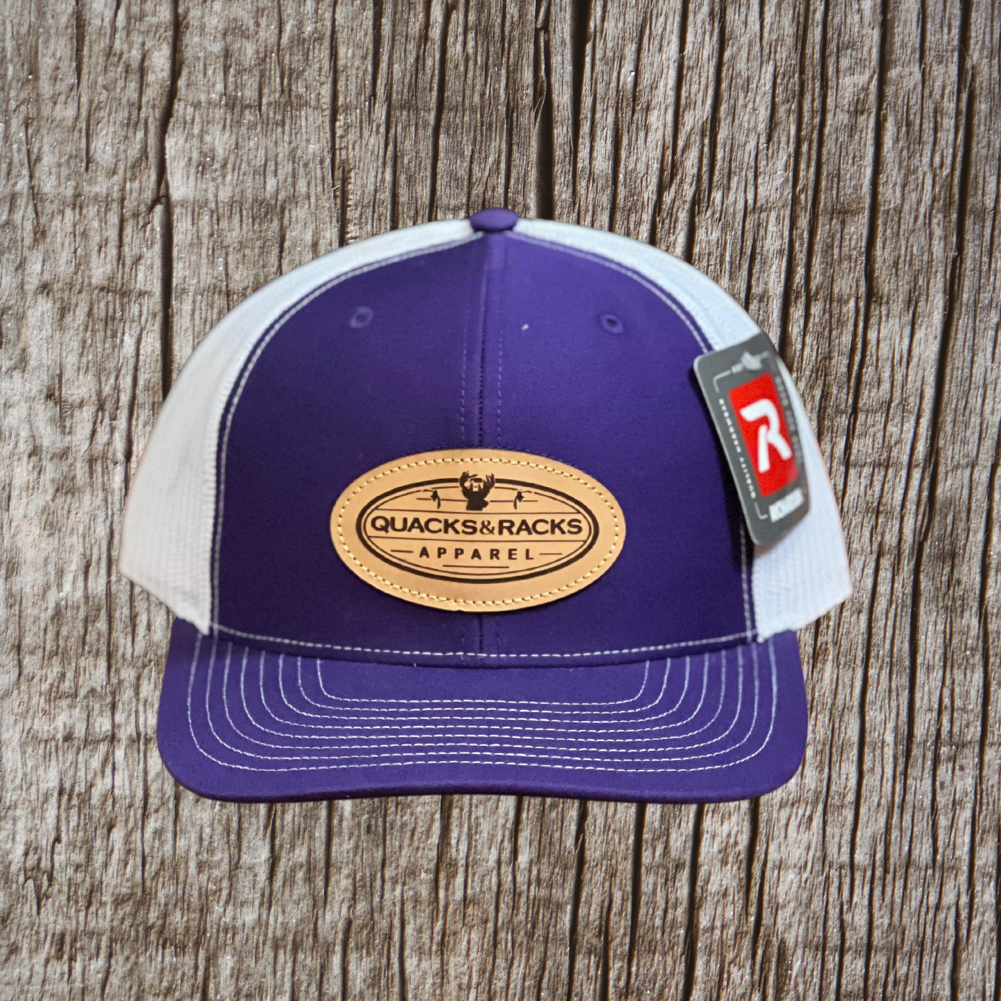 Purple & White Richardson Snapback Hat