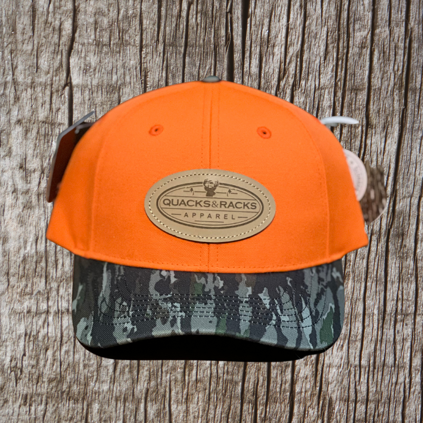 Blaze Orange & Timber Camo Richardson Snapback Hat